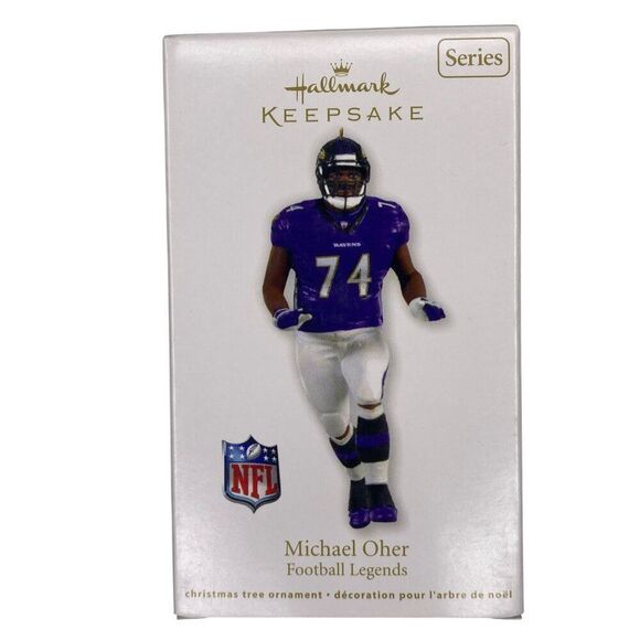 Michael Oher Baltimore Ravens NFL Football Legends Hallmark Ornament - Picture 1 of 3